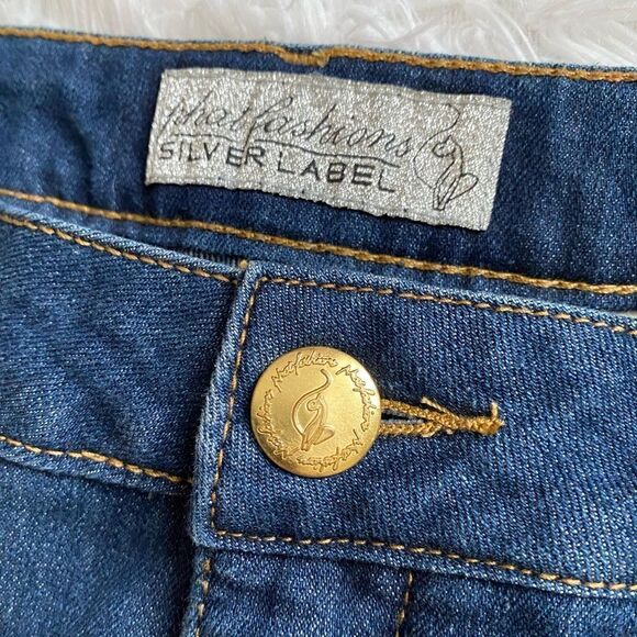 Phat Fashions Baby Phat Cropped Jeans Silver Label Vintage Womens Size 15 - Picture 8 of 10